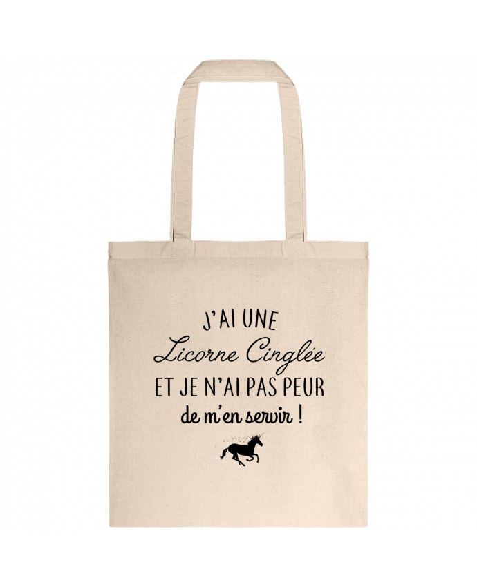 Tote-bag J'ai une licorne cinglée ! par La boutique de Laura