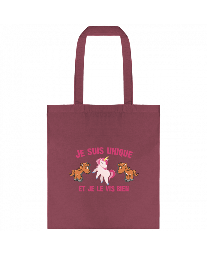Tote-bag Je suis unique et je le vis bien par tunetoo
