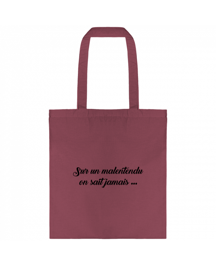 Tote-bag Sur un malentendu on sait jamais par tunetoo