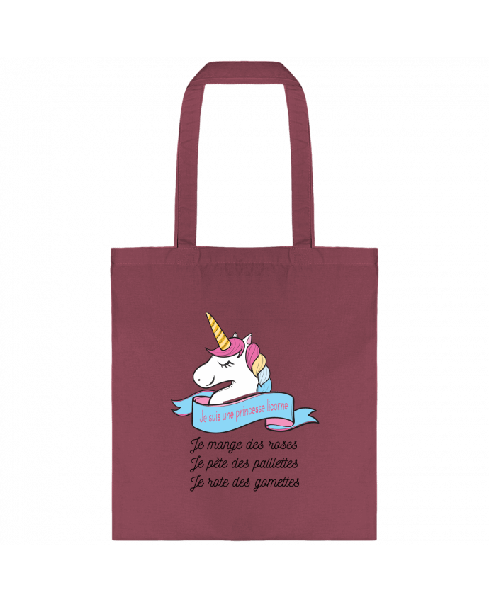Tote-bag Je suis une princesse licorne par tunetoo
