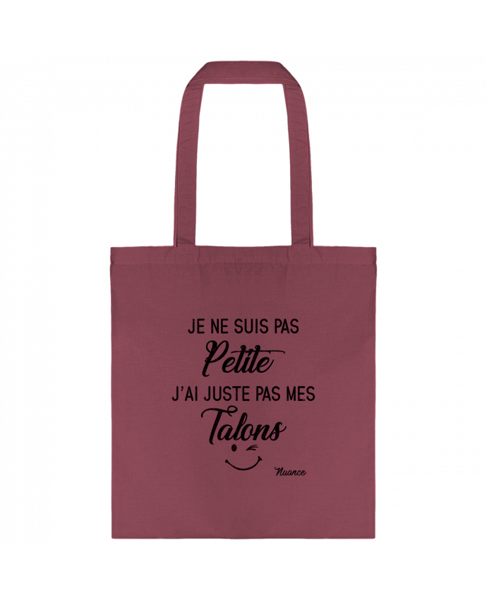 Bolsa de Tela de Algodón Je ne suis pas petite, j'ai juste pas mes talons por tunetoo