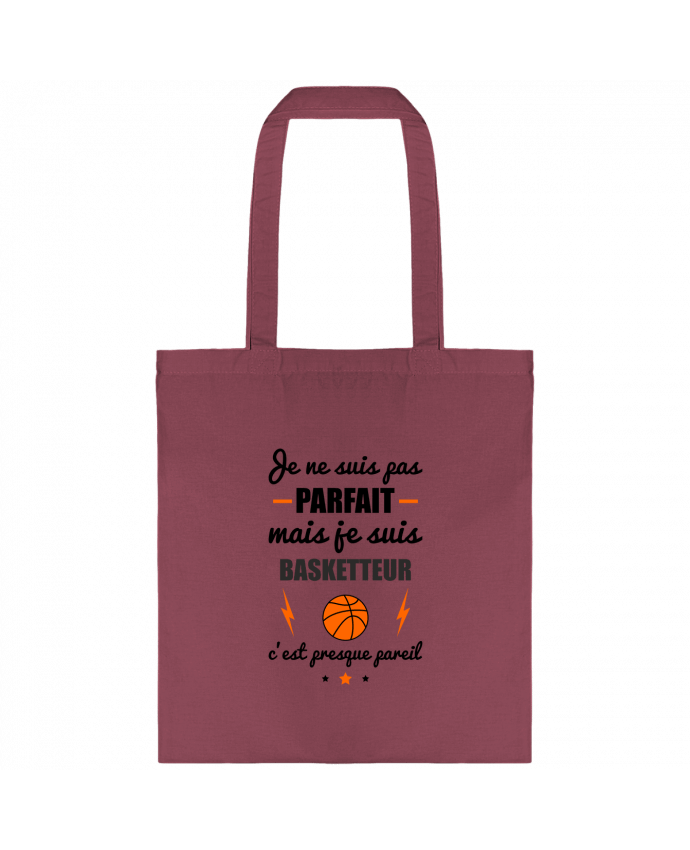 Tote-bag Je ne suis pas parfait mais je suis basketteur c'est presque pareil par Benichan