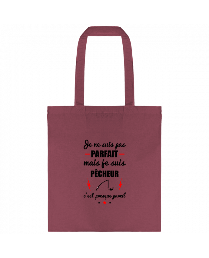 Tote-bag Je ne suis pas parfait mais je suis pêcheur c'est presque pareil par Benichan