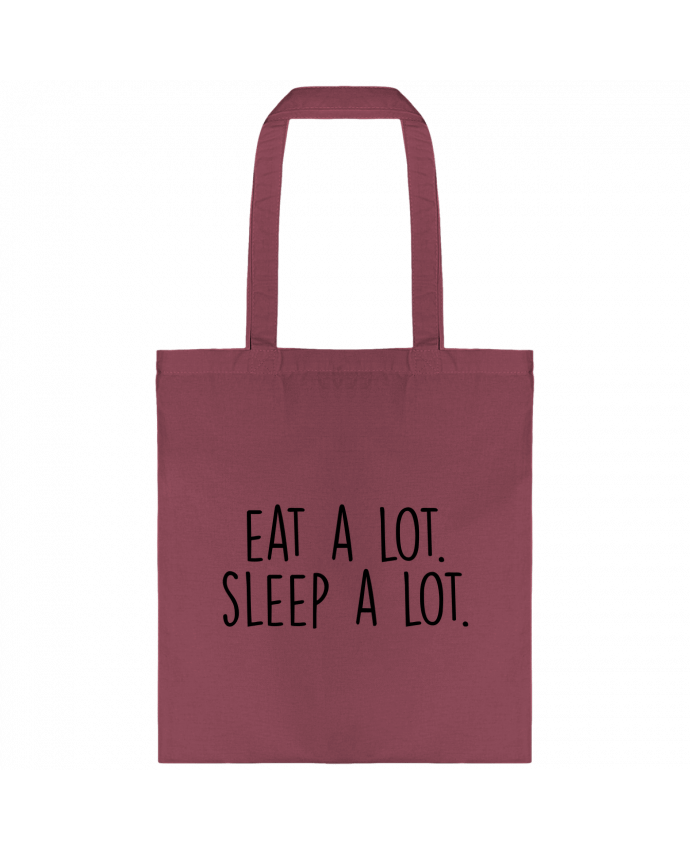 Bolsa de Tela de Algodón Eat a lot. Sleep a lot. por Bichette