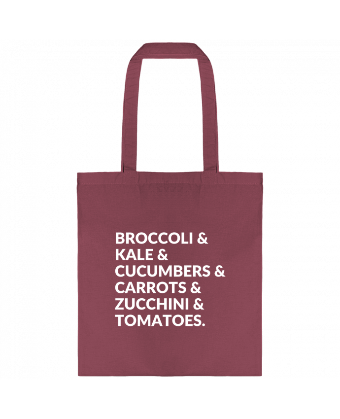 Tote-bag Broccoli & Kale & Cucumbers & Carrots & Zucchini & Tomatoes par Bichette