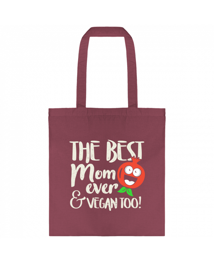 Tote-bag The best mom ever & vegan too par Bichette