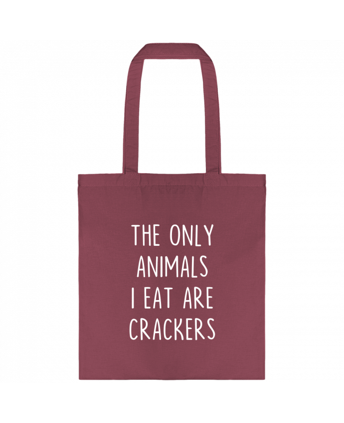 Tote-bag The only animals I eat are crackers par Bichette