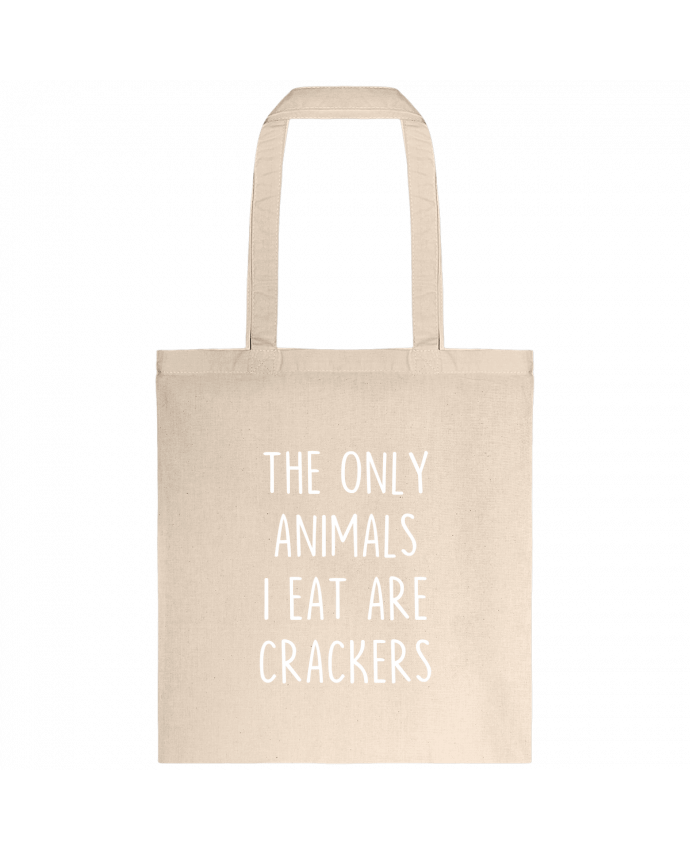 Tote-bag The only animals I eat are crackers par Bichette