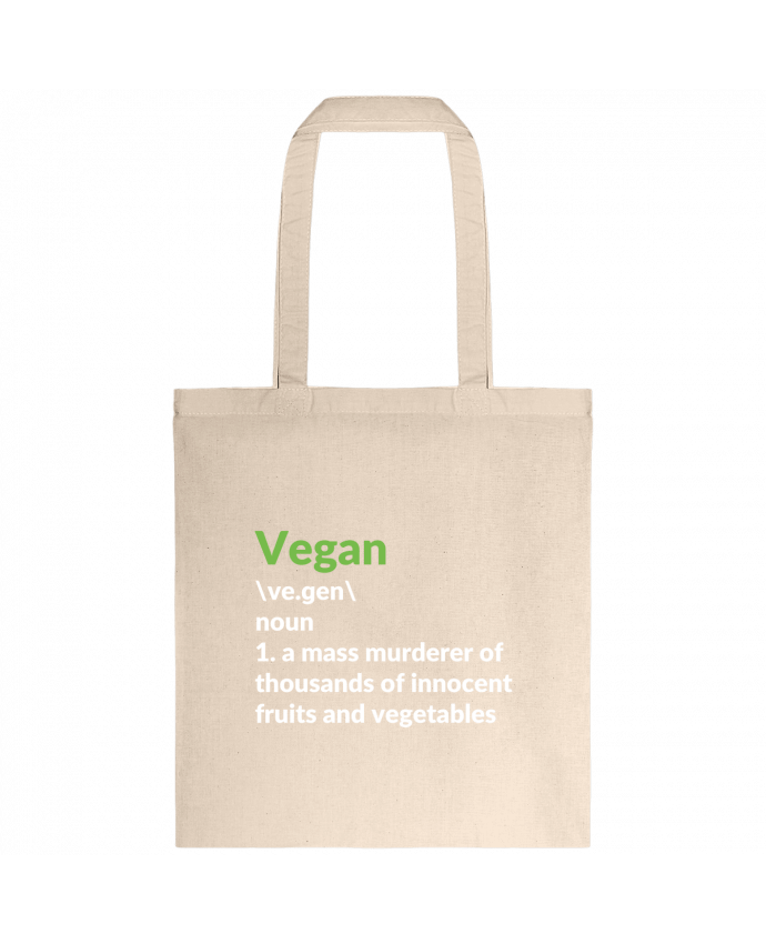 Tote Bag cotton Vegan definition 2 by Bichette