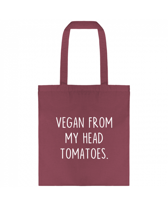 Tote-bag Vegan from my head tomatoes. par Bichette