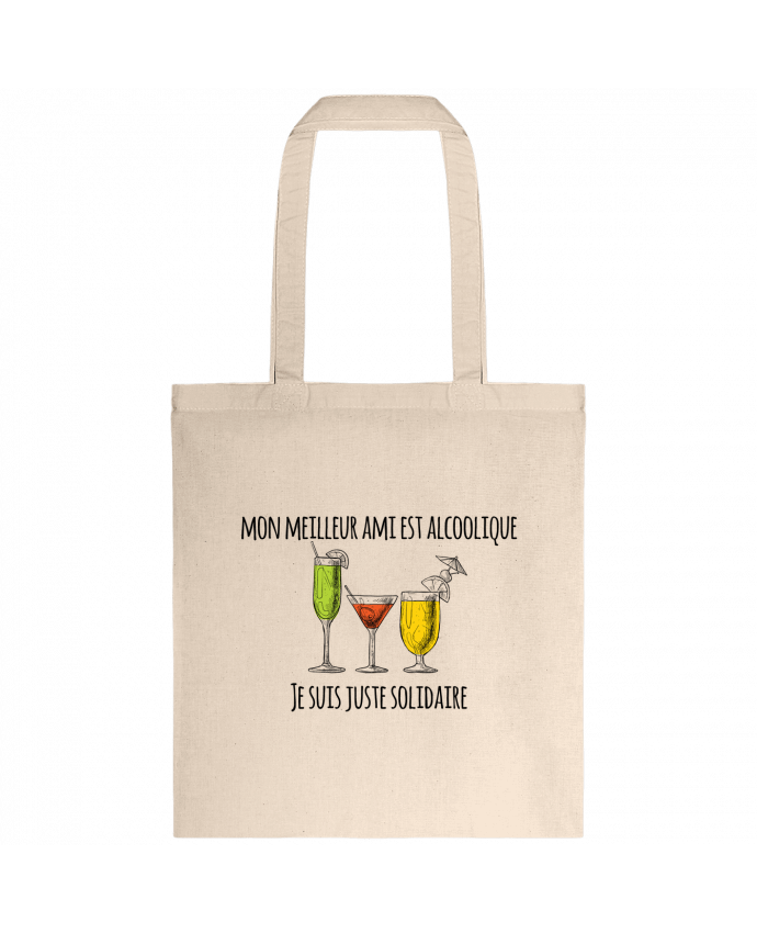 Tote-bag Mon meilleur ami est alcoolique et je suis juste solidaire par tunetoo