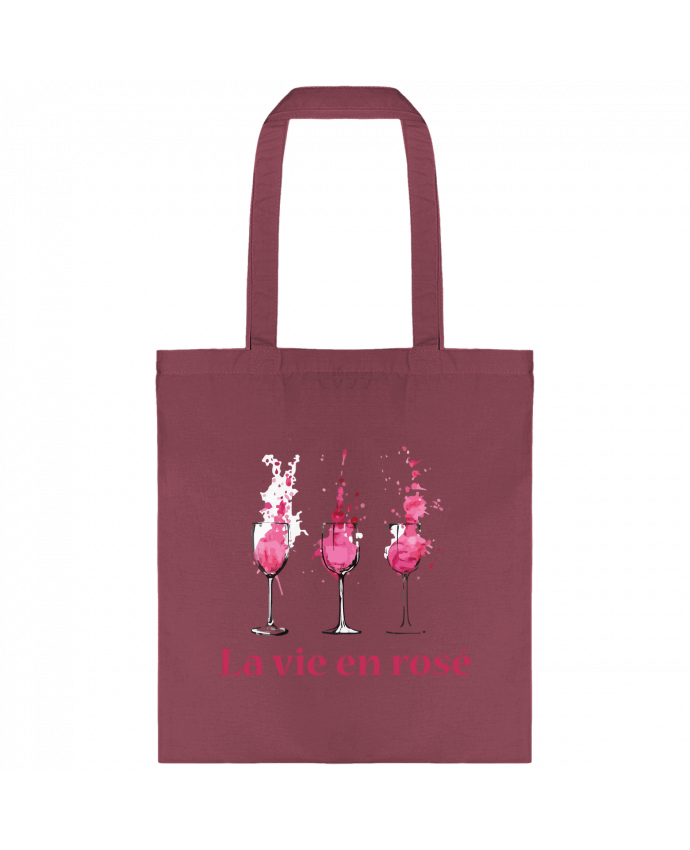 Tote-bag La vie en rosé par tunetoo
