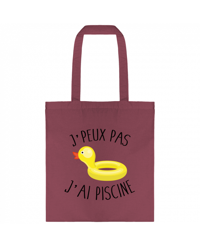 Tote-bag Je peux pas j'ai piscine par FRENCHUP-MAYO