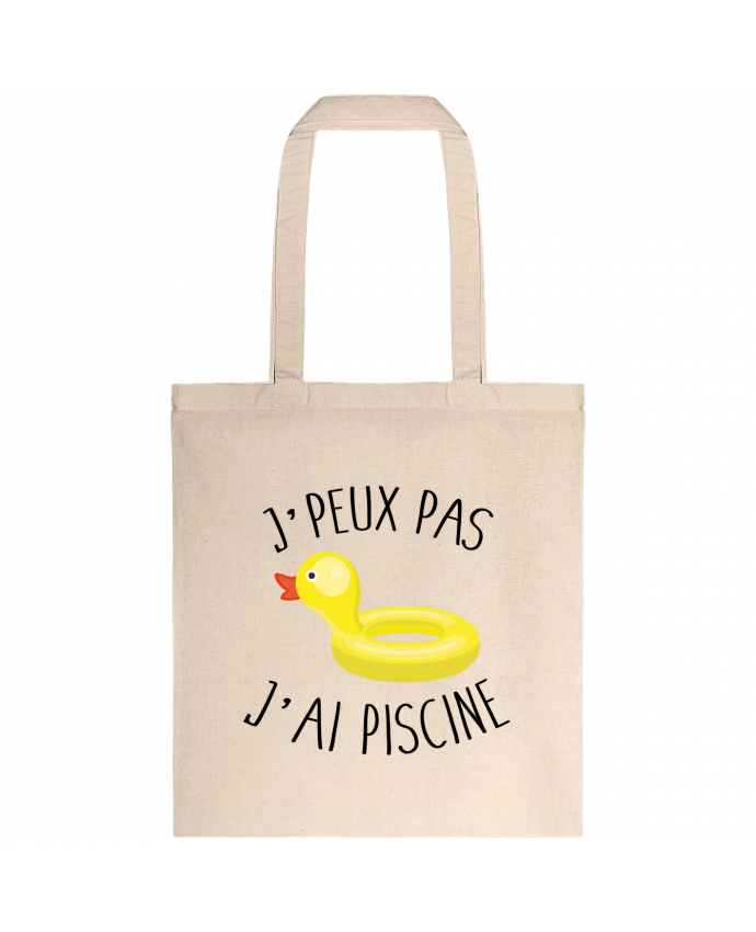 Tote-bag Je peux pas j'ai piscine par FRENCHUP-MAYO