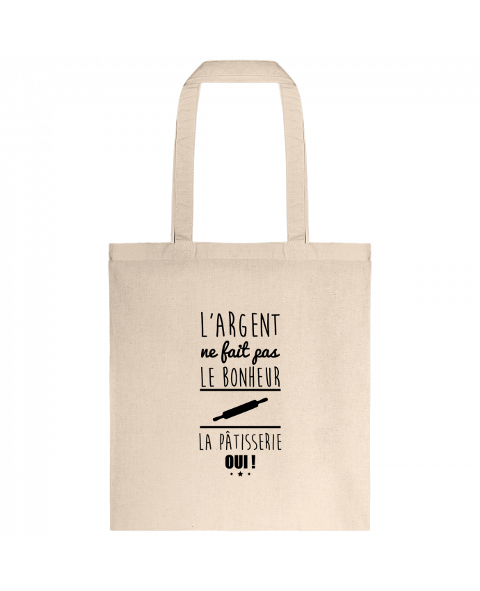 Tote-bag L'argent ne fait pas le bonheur la pâtisserie oui ! par Benichan