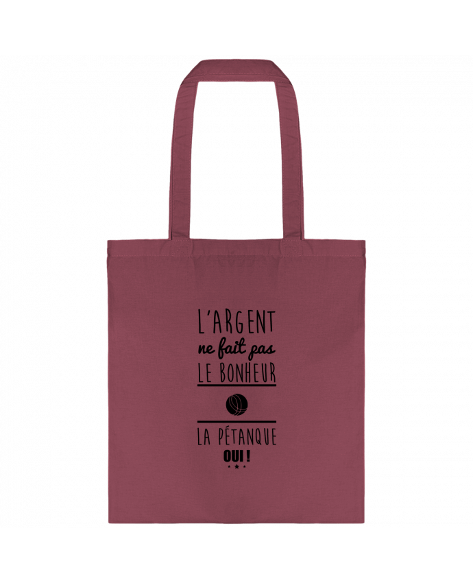 Tote-bag L'argent ne fait pas le bonheur la pétanque oui ! par Benichan