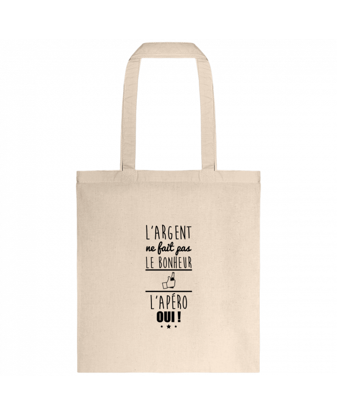 Tote-bag L'argent ne fait pas le bonheur l'apéro oui ! par Benichan