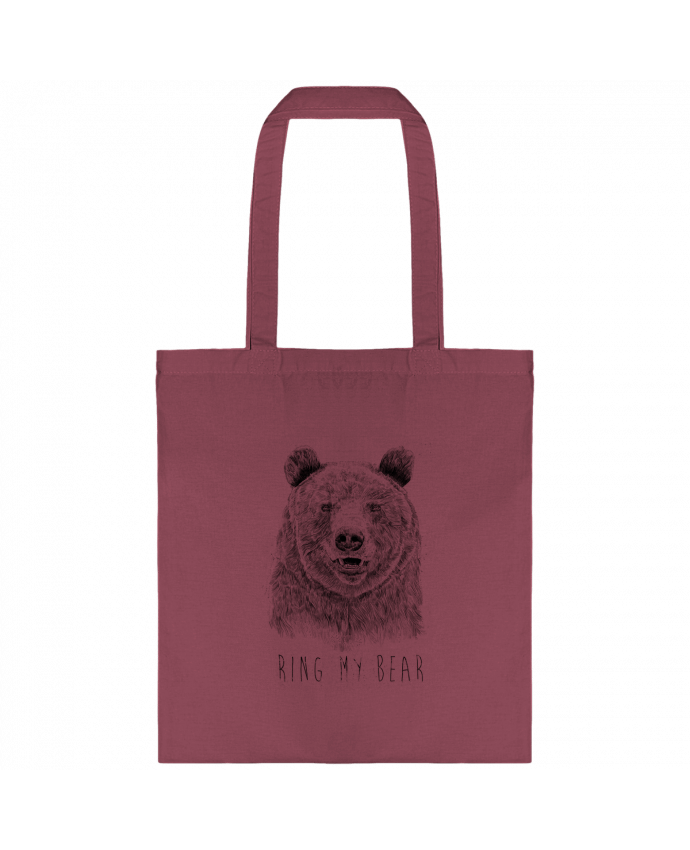 Tote-bag Ring my bear (bw) par Balàzs Solti
