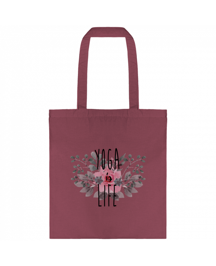 Bolsa de Tela de Algodón Yoga is life por tunetoo