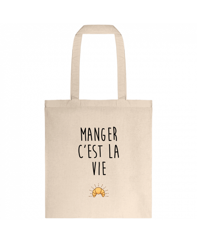 Tote Bag cotton Manger c'est la vie by tunetoo