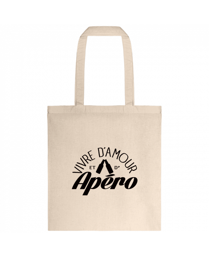 Tote-bag Vivre d'Amour et d'Apéro par Freeyourshirt.com