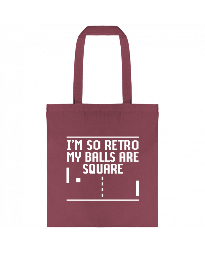 Tote-bag I'm so retro my balls are square par LaundryFactory
