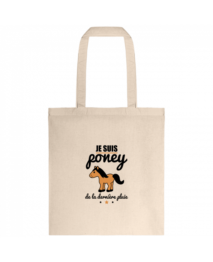 Tote-bag Je suis poney de la dernière pluie par Benichan