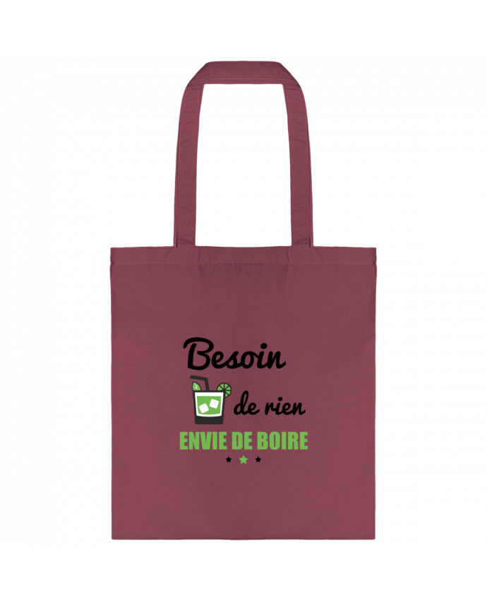 Tote-bag Besoin de rien, envie de boire par Benichan