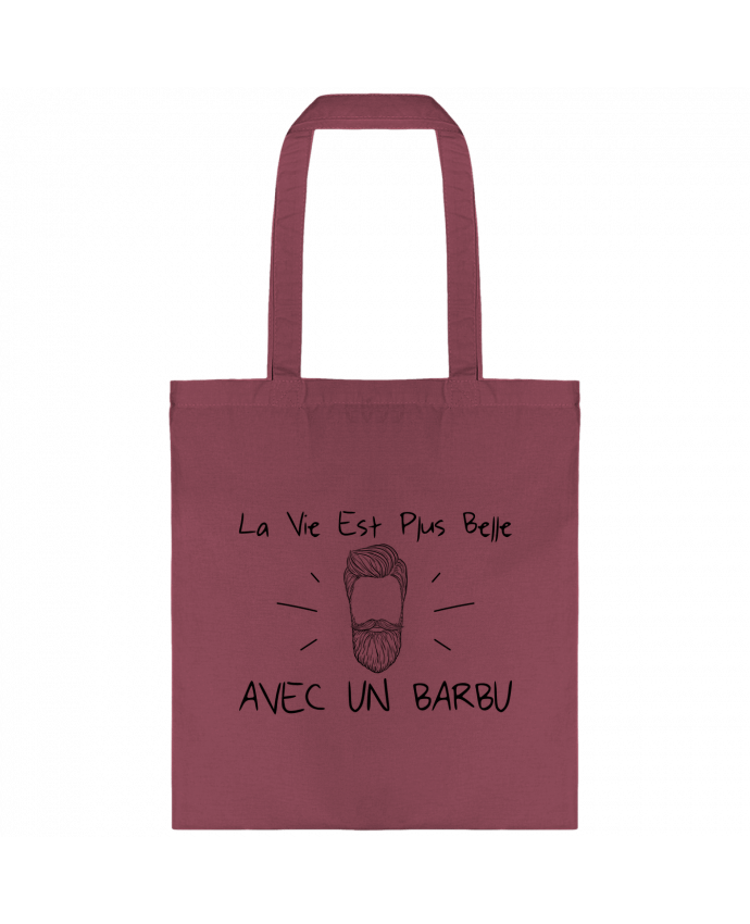 Tote-bag La vie est plus belle avec un barbu par tunetoo