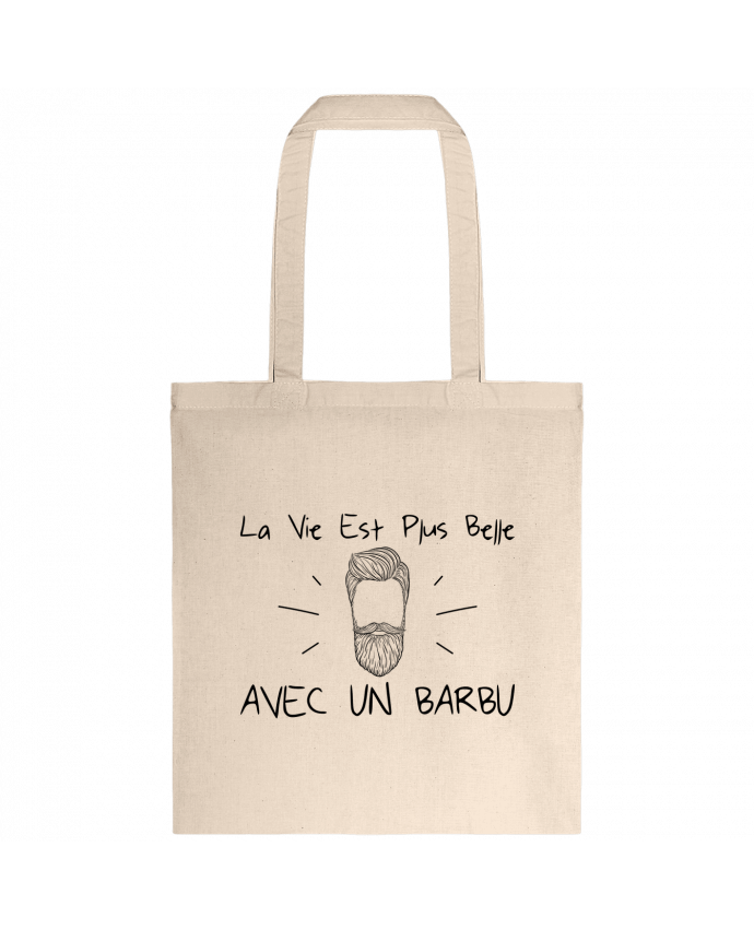 Tote-bag La vie est plus belle avec un barbu par tunetoo