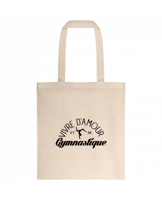 Tote-bag Vivre d'amour et de Gymnastique par Freeyourshirt.com