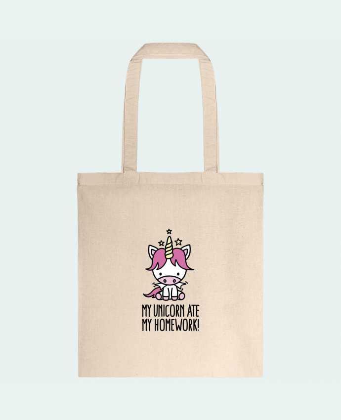 Tote-bag My unicorn ate my homework par LaundryFactory