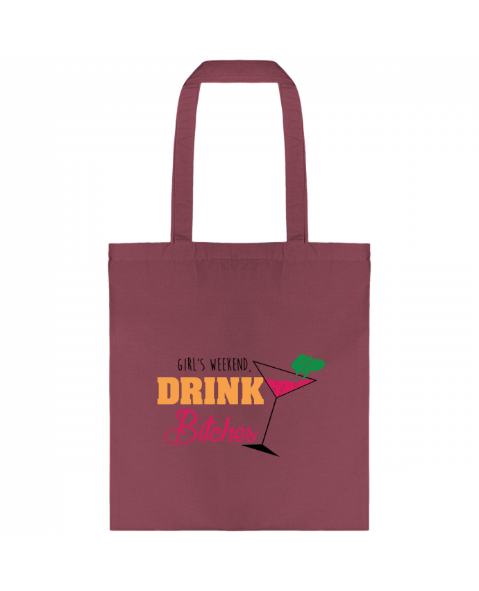 Tote-bag Girl's weekend, drink up bitches par tunetoo