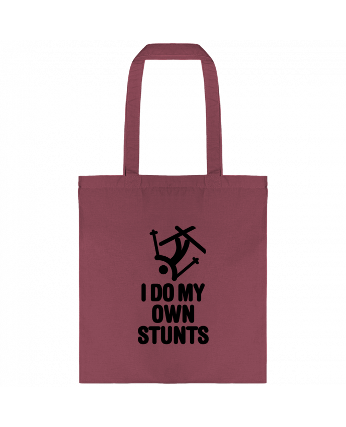 Tote-bag I DO MY OWN STUNTS SKI Black par LaundryFactory