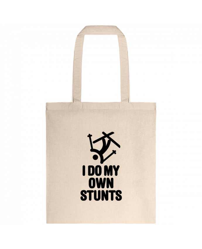 Tote-bag I DO MY OWN STUNTS SKI Black par LaundryFactory