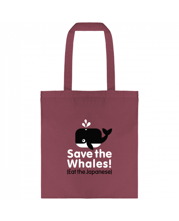 Tote-bag SAVE THE WHALES EAT THE JAPANESE par LaundryFactory