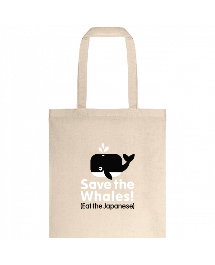 Tote-bag SAVE THE WHALES EAT THE JAPANESE par LaundryFactory