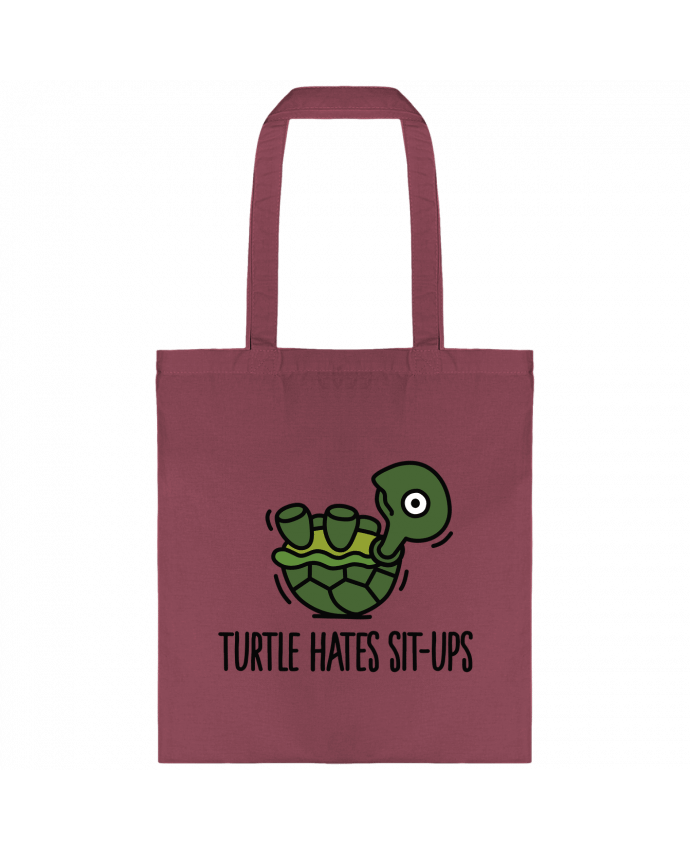 Tote-bag TURTLE HATES SIT-UPS par LaundryFactory