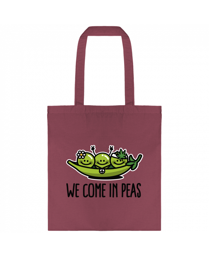 Tote-bag WE COME IN PEAS par LaundryFactory