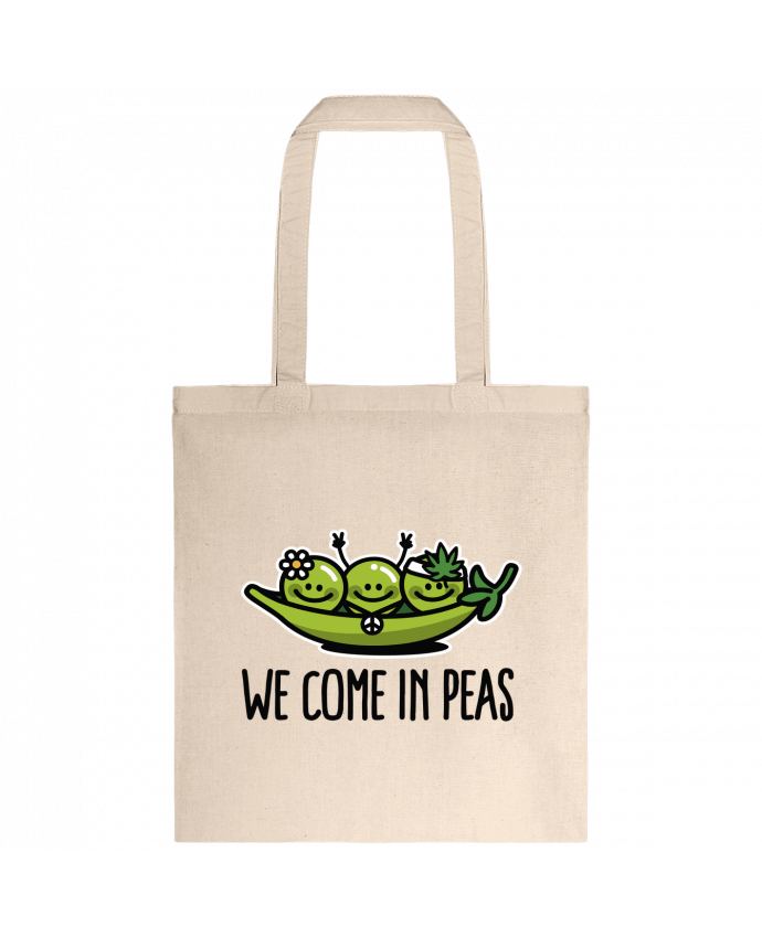 Tote-bag WE COME IN PEAS par LaundryFactory