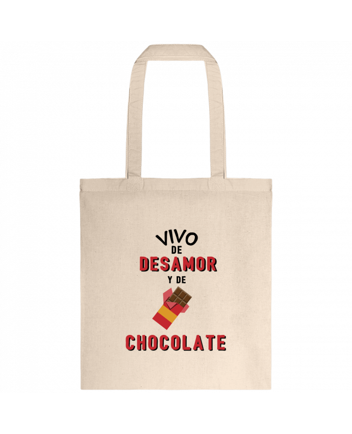 Tote-bag Vivo de desamor y de chocolate par tunetoo