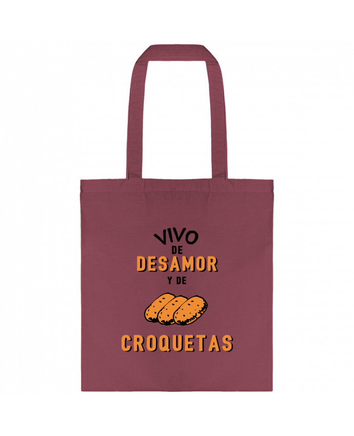 Tote-bag Vivo de desamor y de croquetas par tunetoo