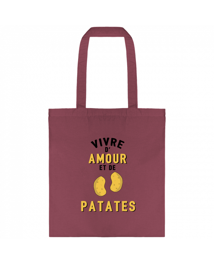 Tote-bag Vivre d'amour et de patates par tunetoo
