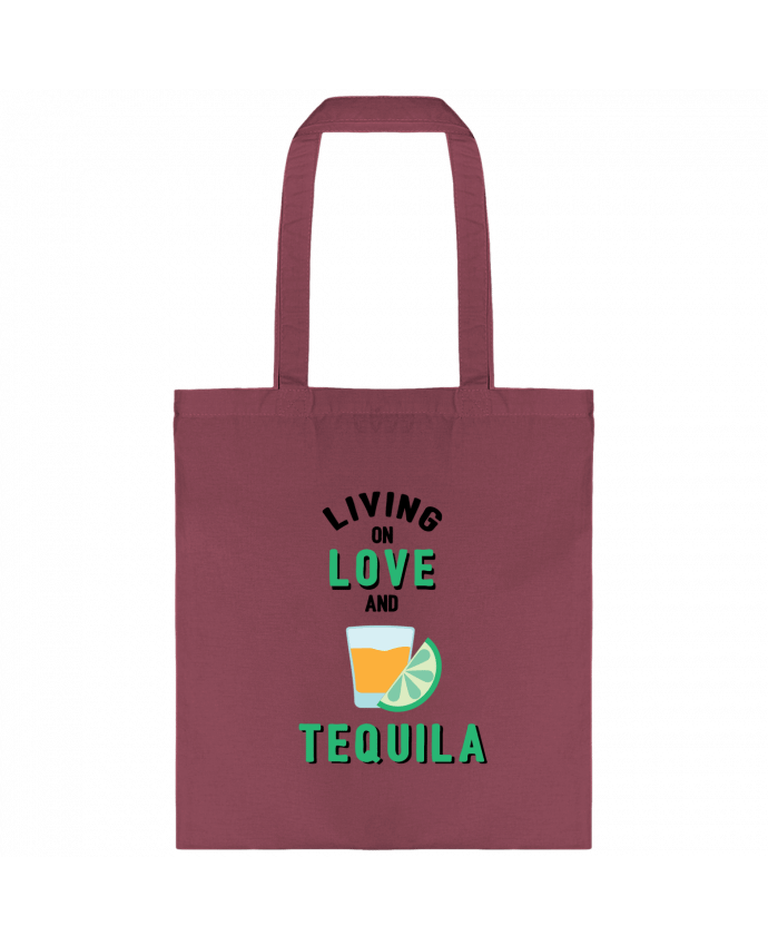 Tote-bag Living on love and tequila par tunetoo