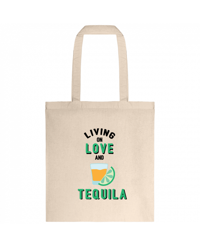 Tote-bag Living on love and tequila par tunetoo