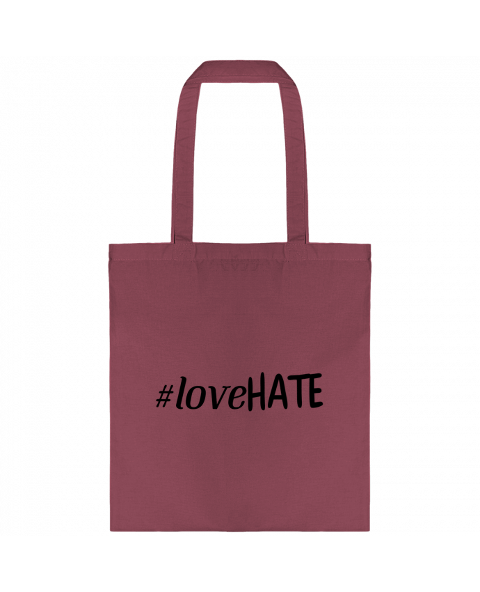 Tote-bag #lovehate par tunetoo