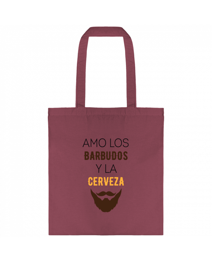 Bolsa de Tela de Algodón Amo los barbudos y ma cerveza por tunetoo