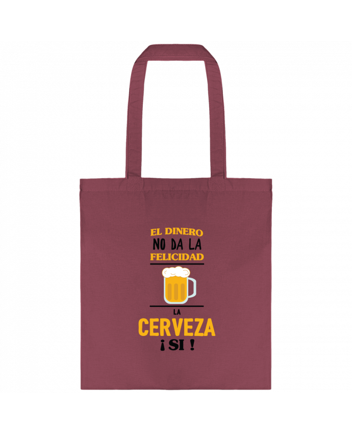Tote-bag El dinero no da la felicidad, la cerveza si ! par tunetoo