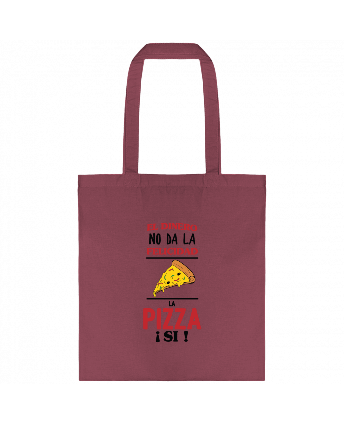 Tote-bag El dinero no da la felicidad, la pizza si ! par tunetoo