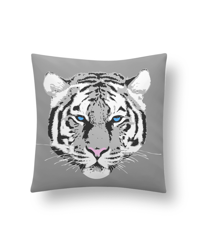 Cushion synthetic soft 45 x 45 cm Tigre blanc by justsayin